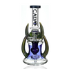 Calvo Yellow Horn Recycler Bong Blue - UK