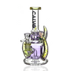 Calvo Yellow Horn Recycler Bong Purple / Yellow - UK