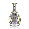 Calvo Yellow Horn Recycler Bong Purple / Yellow - UK