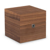 Cannaseur Cube Walnut Humidor with 4 Jars and Lock