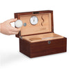 Cannaseur One Limited Edition Sapele Humidor with 1 Jar plus Accessory Storage and Lock
