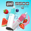 Pod Mesh 5500 V2 Rechargeable Pod Vape – 5500 Puffs (5.5%) with Adjustable Airflow - 3 for 2