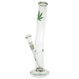 Atomic Glass 33cm Leaf Design Lean Back Waterpipe - UK