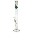 Atomic 45cm Straight Leaf Design Glass Waterpipe - UK