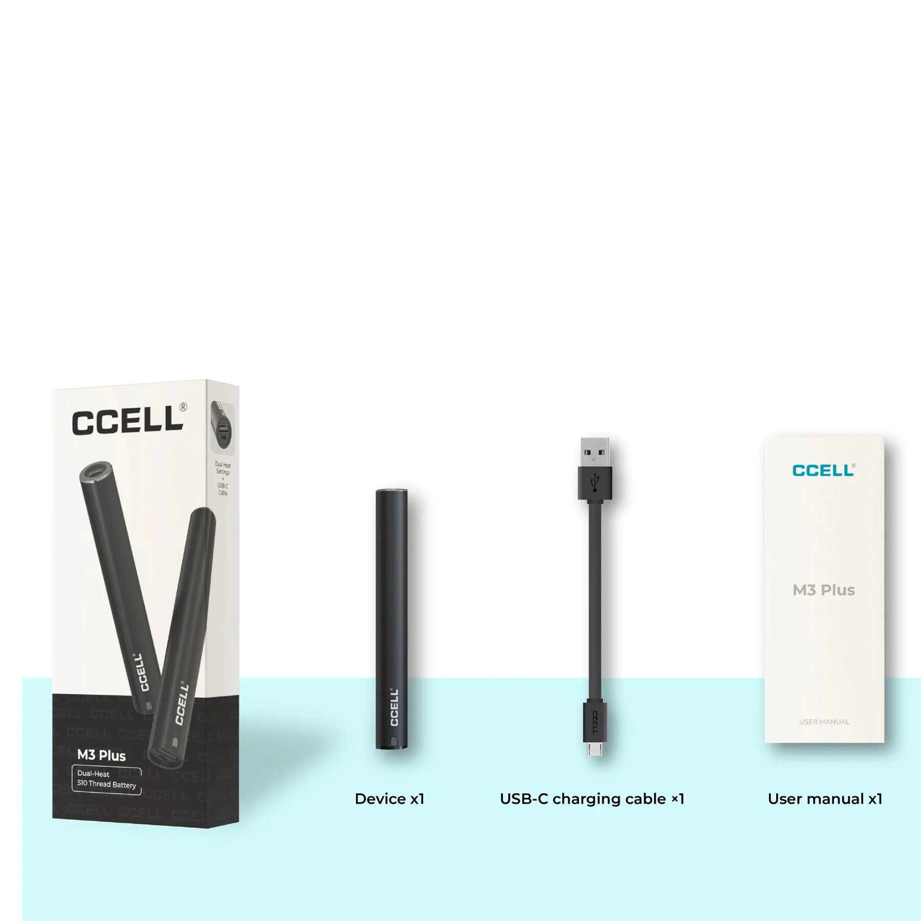 CCELL M3 Plus Easy-Switch Dual Temp Settings 510 Battery Vaporizer CCELL M3 Plus Easy-Switch Dual Temp Settings 510 Battery Vaporizer