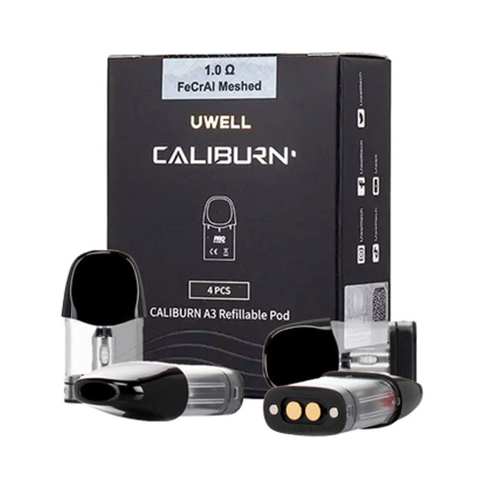 Uwell Caliburn A3 Replacement Pods 4 Pack - UK Uwell Caliburn A3 Replacement Pods 4 Pack - UK