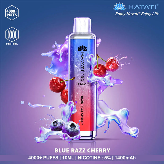 Hayati Pro Max 4000 Rechargeable Pod Vape Device 5% - 50mg Nicotine - Hayati Pro Max 4000 Rechargeable Pod Vape Device 5% - 50mg Nicotine -