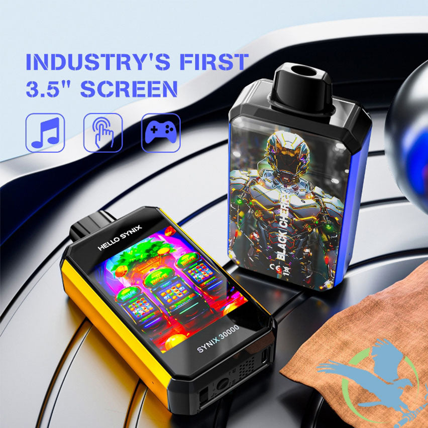 Halo Synix Disposable Device 30000 puffs 5% With Bluetooth Connections & Smart Touch - UK- VaporizerHut Halo Synix Disposable Device 30000 puffs 5% With Bluetooth Connections & Smart Touch - UK- VaporizerHut