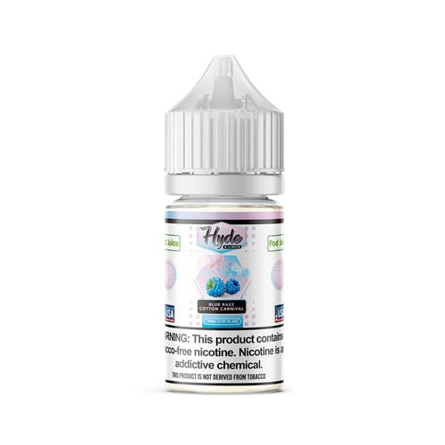 Pod Juice Hyde Tobacco Free Salt Nic E-Liquid - Blue Razz Cotton Carni Pod Juice Hyde Tobacco Free Salt Nic E-Liquid - Blue Razz Cotton Carni