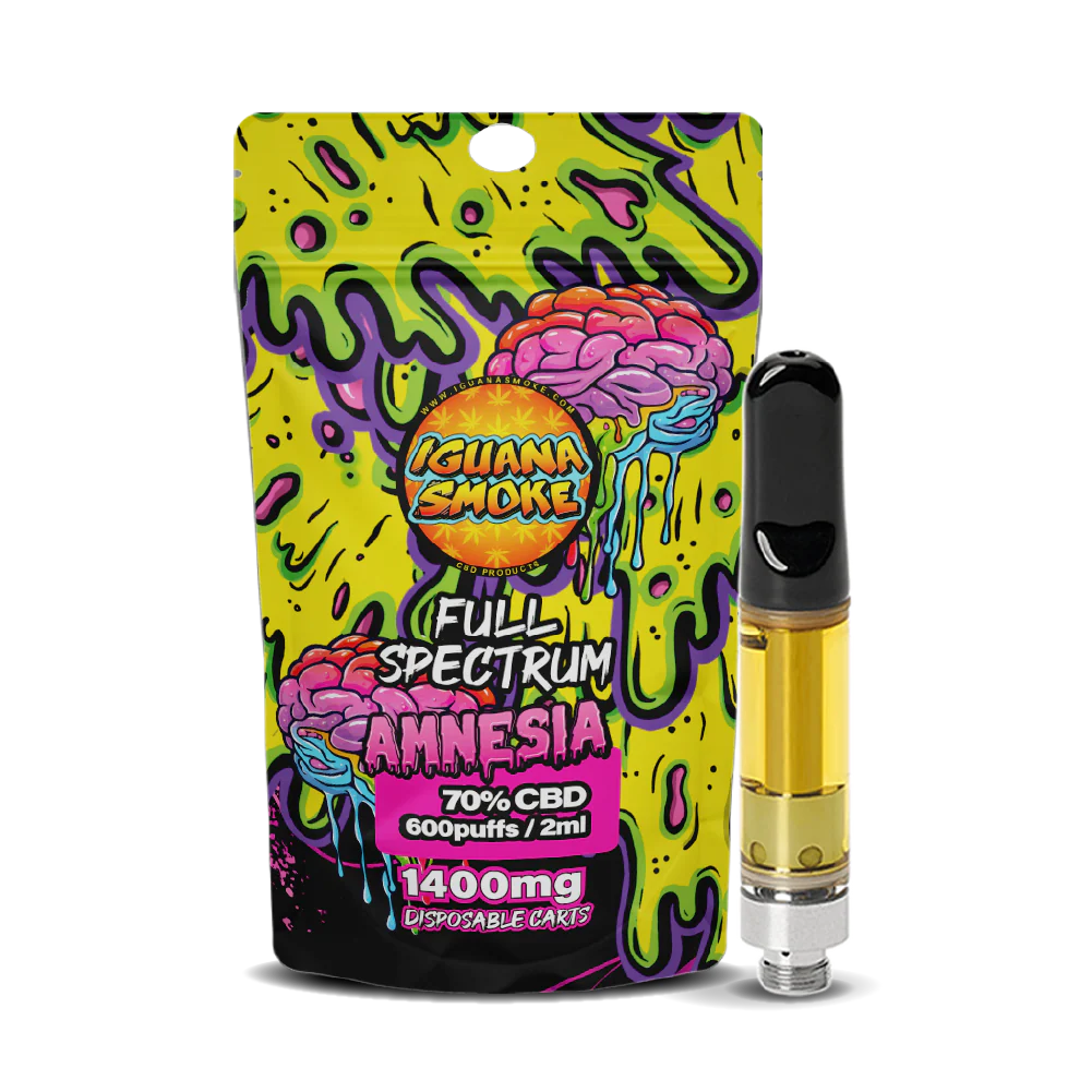 Iguana Smoke CBD Vape Cartridge Amnesia 1400mg 2ml | VaporizerHut Iguana Smoke CBD Vape Cartridge Amnesia 1400mg 2ml | VaporizerHut