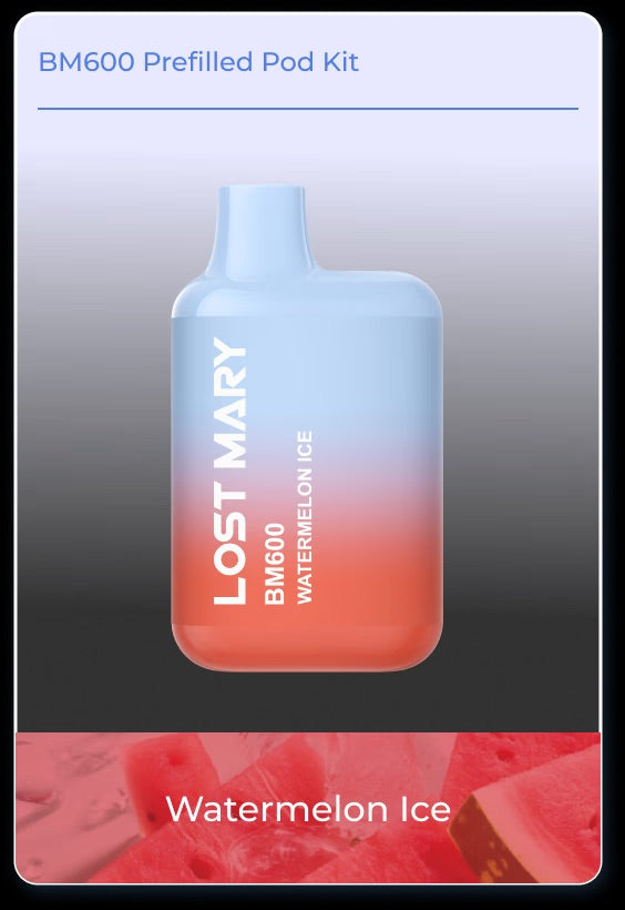 Lost Mary BM600 Pre Filled Pod Kit 600 puffs - UK - VaporizerHut Lost Mary BM600 Pre Filled Pod Kit 600 puffs - UK - VaporizerHut