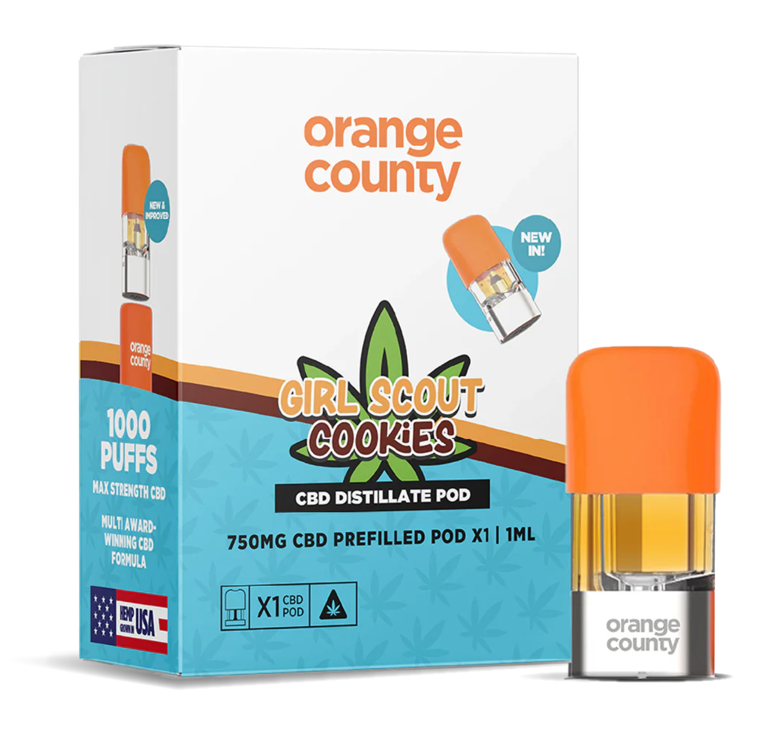 thc distillate vape refill Orange County CBD Pod 750mg Girl Scout Cookies 1ml Colour:Lilac Purple Lion’s Mane Vanilla Custard Fifty Bar
