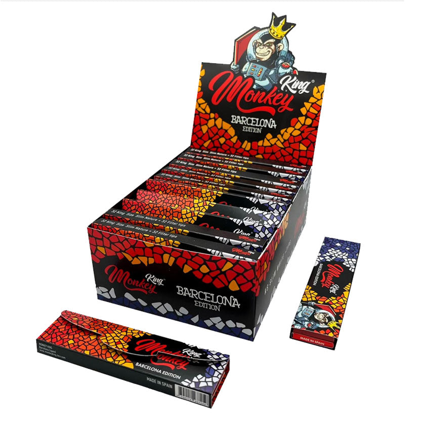 King Paper Monkey King King Size Slim Papers and Tips – Barcelona Collection - UK