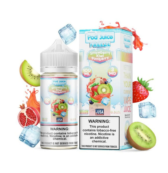 POD Juice | Strawberry Kiwi Pomberry Freeze - 6mg or 12mg - 100ml