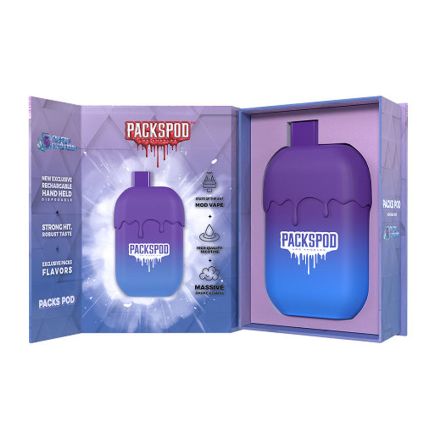 Packwood Packspod 5000 Rechargeable Pod Vape 5% Salt Nic - 3 for 2 Packwood Packspod 5000 Rechargeable Pod Vape 5% Salt Nic - 3 for 2