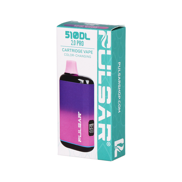 pulsar 510 dl 2.0 pro auto-draw vape bar Pulsar 510 DL 2.0 Pro Vape Bar – Thermo Series 1000mAh Cartridge Battery