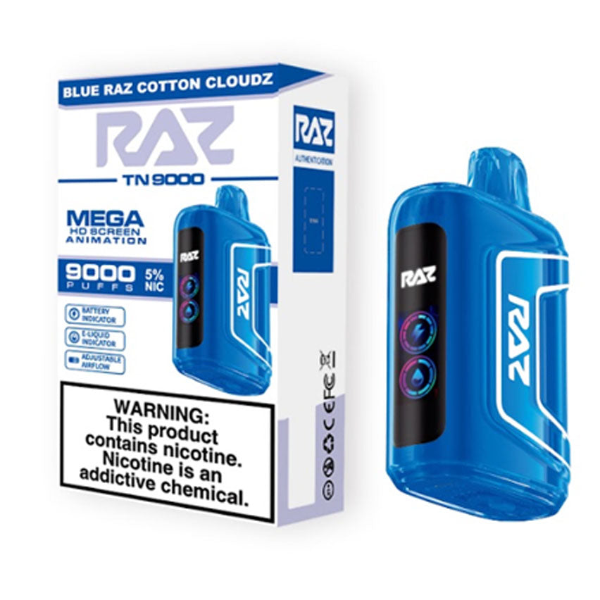 RAZ TN9000 Disposable Vape 5% Nicotine 9000 Puff - UK