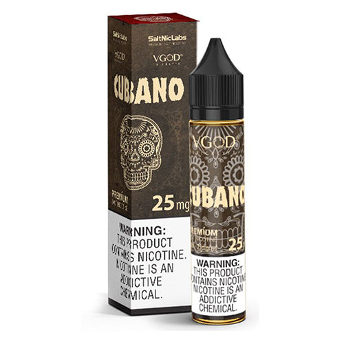 VGod Salt Nic - Cubano e-liquid - 50mg (30ml bottle) - VaporizerHut VGod Salt Nic - Cubano e-liquid - 50mg (30ml bottle) - VaporizerHut