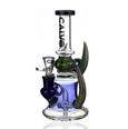 Calvo Yellow Horn Recycler Bong Blue  - UK