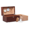 Cannaseur One Limited Edition Sapele Humidor with 1 Jar plus Accessory Storage and Lock
